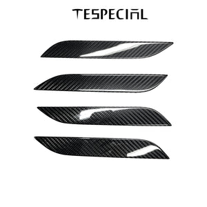 TESPECIAL Dry Carbon Fiber Door Handle Cover For Model S 2014-2020