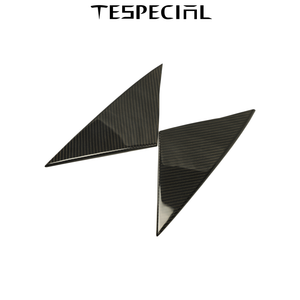 TESPECIAL DRY CARBON A-pillar real carbon fiber decorative patch For Model 3 Y