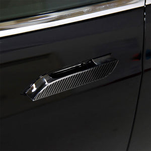 TESPECIAL Dry Carbon Fiber Door Handle Cover For Model S 2014-2020