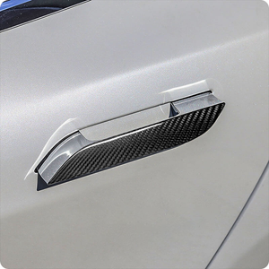 TESPECIAL Dry Carbon Fiber Door Handle Cover For Model S 2014-2020